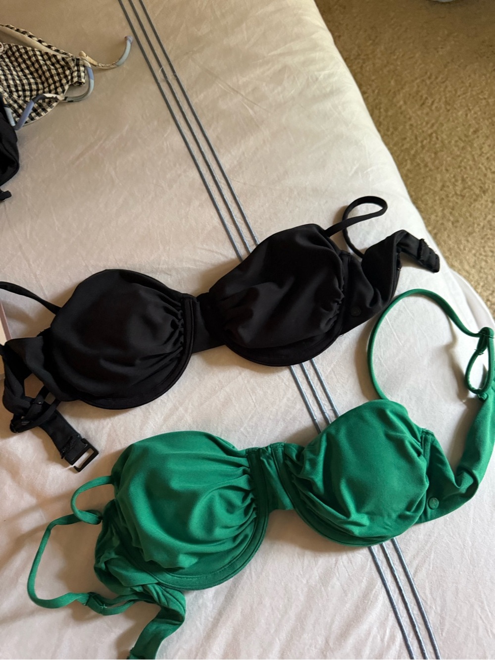 Black and Green Bikini Tops - billabong both tops